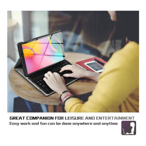 Backlit Bluetooth Keyboard Case compatible with iPad Mini 4/5 - Ultra Slim, Wireless, and Adjustable Brightness 1