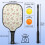 Σετ κουπιών Pickleball από fiberglass με λουλούδια, 2 μπάλες και τσάντα, συμβατό με παιχνίδι 4