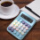 AuroraX Cute Desktop Calculator Office Basic Calculator,12 Digit Four Function Calculator with Large Mechanical Buttons and Display Teacher Supplies 4