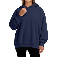 Sweat-shirts à capuche oversize pour femmes, pulls légers, hauts décontractés unis – Parfaits pour les tenues d'intérieur automne/hiver