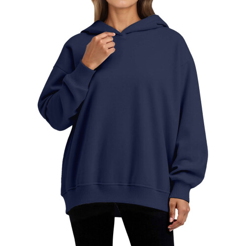 Oversized hættetrøjer til kvinder, bløde og lette pullover-sweatshirts, afslappet loungewear – kompatibel med efterår/vinter
