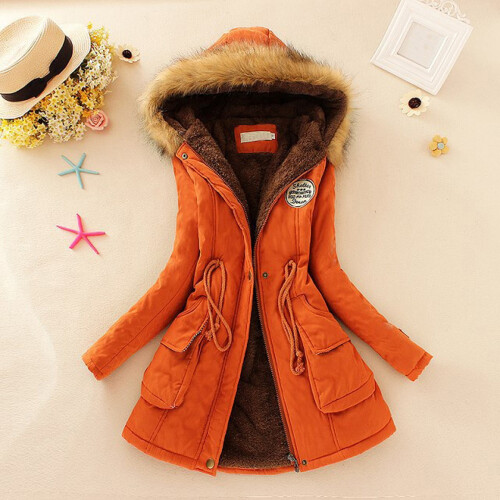 Γυναικείο ζεστό παλτό με κουκούλα, χειμωνιάτικο, λεπτό, χειμωνιάτικο παλτό,