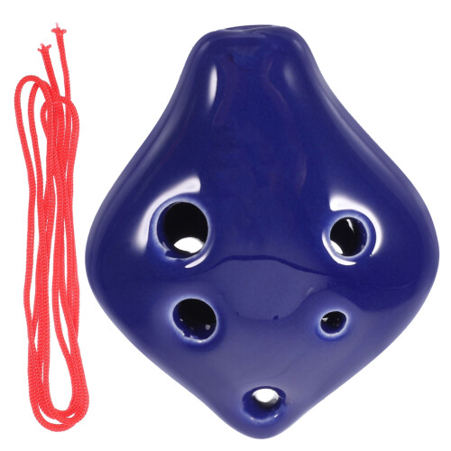 FRCOLOR Hemoton Μπλε Κεραμικό Φλάουτο Οκαρίνας για Αρχάριους με Παρτιτούρες Μικρό 2