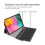 Backlit Bluetooth Keyboard Case compatible with iPad Mini 4/5 - Ultra Slim, Wireless, and Adjustable Brightness 6