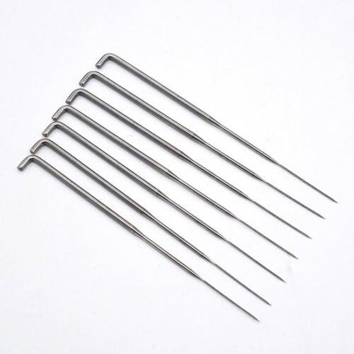 Accesorii pentru scule de cusut argintii 60 buc 9,1x2 cm