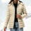 Damen-Steppjacke mit Kapuze, Beige, Größe S 2