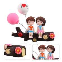 Cartoon Resin Figurines for Car Dashboard, Adorable Car Interior Decorations and Accessories for Women & Family