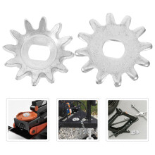 Masteelf 2Pcs Hydraulic Jack Handle and Gear Kit for Car Repair Floor Jack Pin Lock and Replacement Parts 42 MM Silver