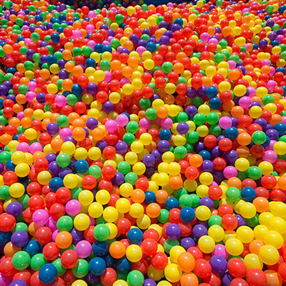 100Pcs Ball Pit Balls Mixed Colors Ocean Balls Soft Water Pool Ocean Wave Ball