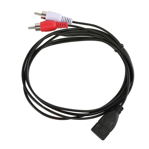 Καλώδιο επέκτασης USB A θηλυκό 1,5 m σε αρσενικό βύσμα 2RCA για ήχο και βίντεο 2