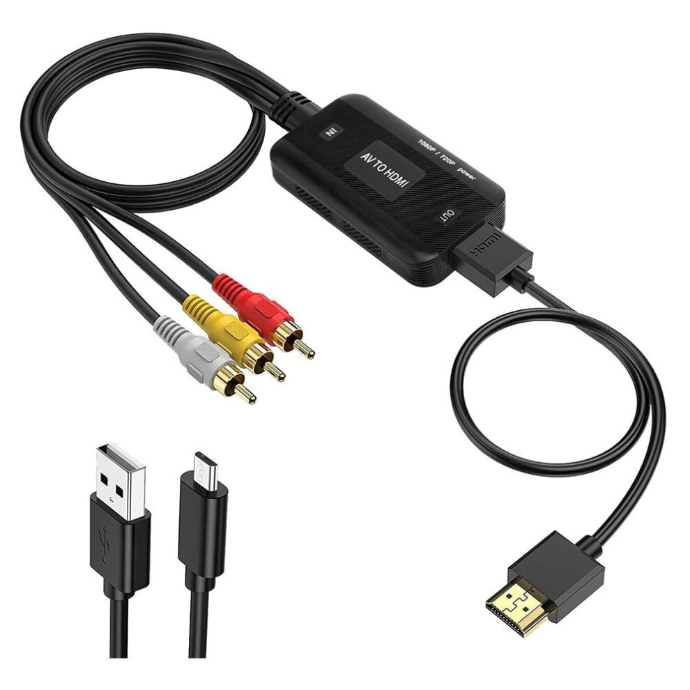 Av To Hdmi Converter - High Definition Video Quality With Easy Setup For Universal Compatibility And Enhanced Viewing Experience Red/Yellow/White 9557311777981