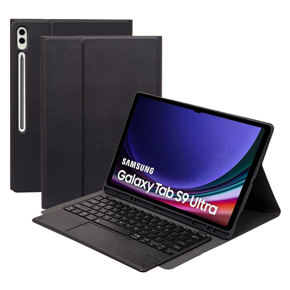 Backlit Magnetic Bluetooth Keyboard Case For Samsung Galaxy Tab S9 Ultra 14.6" (2023), Compatible With Sm-X910/Sm-X916b/Sm-X918u 9557311778063