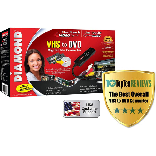 VC500 VHS to Digital Converter with Software for Windows