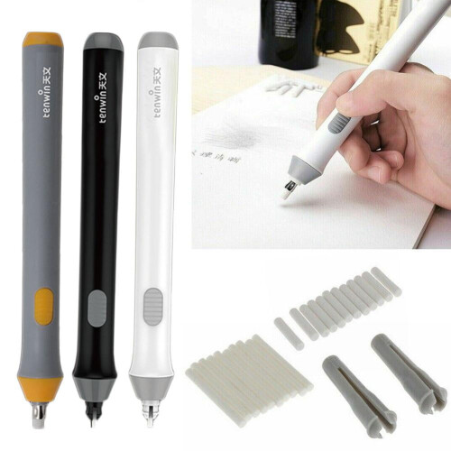 Automatic Electric Eraser Kit for Artists: Convenient, Precise, and Plastic-Made for Drafting 2