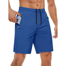 Men's Workout Gym 9" Shorts Quick Dry Lightweight Summer Casual Athletic Hiking Shorts for Men with 3 Pockets