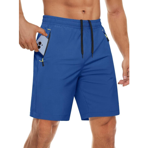 Herre hurtigttørrende sportsshorts 9" med 3 lommer