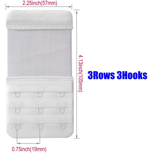 Bra Extender 3 Hook,Stretchy Soft and Comfortable Bra Strap Extender 1