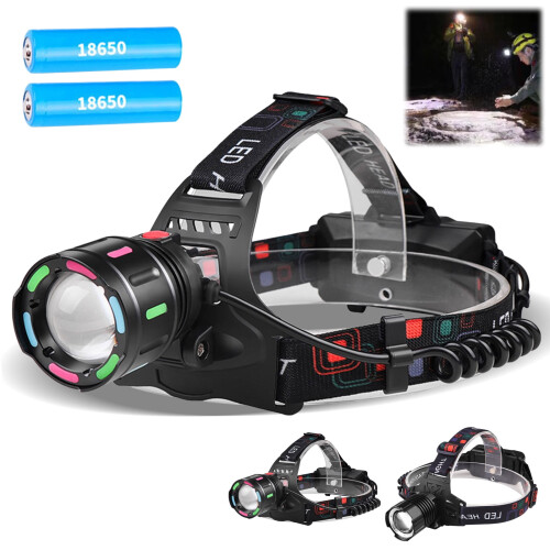 Lampe frontale rechargeable Yocbz LED 4 modes 90 orientable IPX6 1