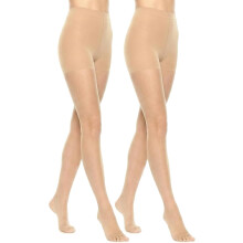 Transparante panty voor dames, 20D beenomtrek, 40D verstevigde bovenkant, scheurbestendig breisel, zeer elastische tailleband, verstevigde tenen.