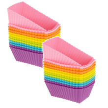 Forminhas de silicone para assar, pacote com 24 unidades