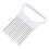 Coupe-oignons en acier inoxydable avec aiguille de fixation, blanc 1