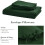 Parure de lit Queen vert foncé – Microfibre douce lavée 4