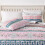 Boho Queen Quilt Set Pink Floral Striped 3-Piece 6