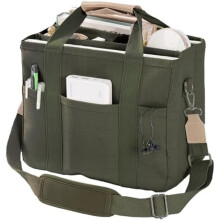 Canvas-Tragetasche mit mehreren Fächern, Umhängetasche für Damen, Bibel-Handtasche, Alles-Tragetaschen mit Fächern