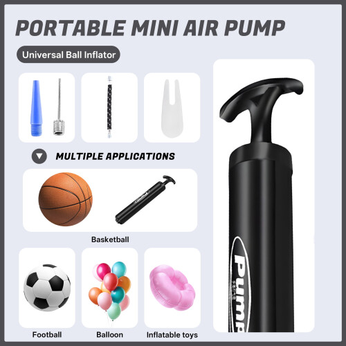 Ballonpomp met slangen en adapters – Compacte luchtpomp 1