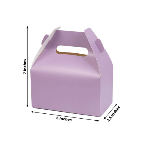25Lavender Κουτιά Δώρου Tote Λιχουδιές για πάρτι Θήκες για μπομπονιέρες Γάμου 2