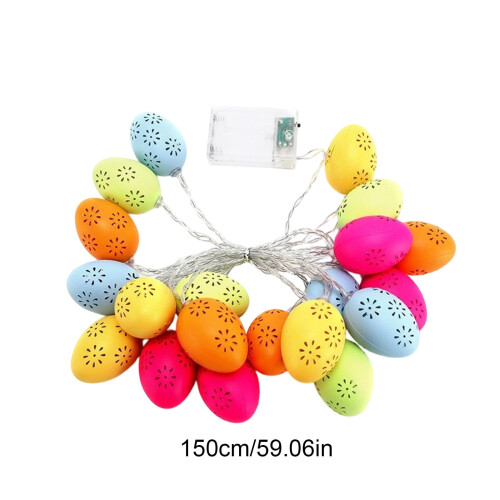 4-Pack Easter Egg String Lights, Pastel Waterproof Eggs for Indoor/Outdoor Spring & Easter Decor (165cm), Compatible with Standard Outlets 1