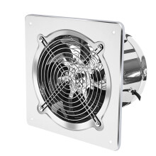 Exhaust Fan 6 Inch Ultra Quiet Wall Mounted Bathroom Kitchen Ventilation Fan Stainless Steel