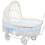 Festgaver Kurv Babyshower Dekorationer Vogn - blå 1