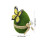 6 Inch Flocked Easter Eggs Green Soft-Touch Fuzzy Decor 3