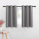 Blackout Short Curtains 34x60 in Silver Grey Grommet 1