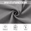 Blackout Short Curtains Silver Grey Grommet 42x36 Inch 1 6