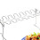 WSTEER stainless steel foldable BBQ grill rack 1 pc 3