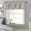 Paisley Floral Valance 60x18in, Θήκη για ράβδους για κουζίνα, υπνοδωμάτιο, μπάνιο – Αφηρημένη 3