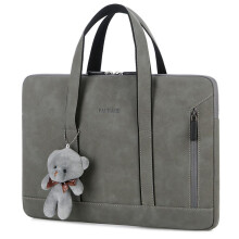 Draagbare laptophoes 15,6 inch PU-stijlhoes