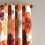 Leah Light Filtering Curtains Pair 52x95 in Red Orange 2