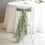BalsaCircle10 Dusty Sage Premium Solid Curly Chiffon Chair Noshes Wedding Slipcovers 1