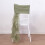 BalsaCircle10 Dusty Sage Premium Solid Curly Chiffon Chair Noshes Wedding Slipcovers 6