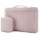 Capa protetora acolchoada e resistente a impactos para laptops de 15 a 15,6 polegadas, ideal para mulheres. Leve, com bolsa para acessórios e alça. 1
