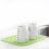 Maniques et tapis d'évier en silicone vert (2 pièces) 5