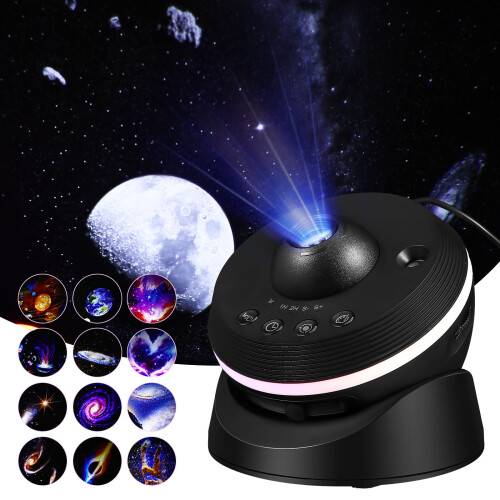 Galaxy Projector for Bedroom,LED Planetarium Star Projector, 360 Rotating Galaxy Light Projector 1