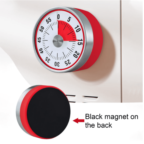 Visuell timer, 60-minuters visuell timer med stor display för barn, inga batterier behövs kökstimer 2