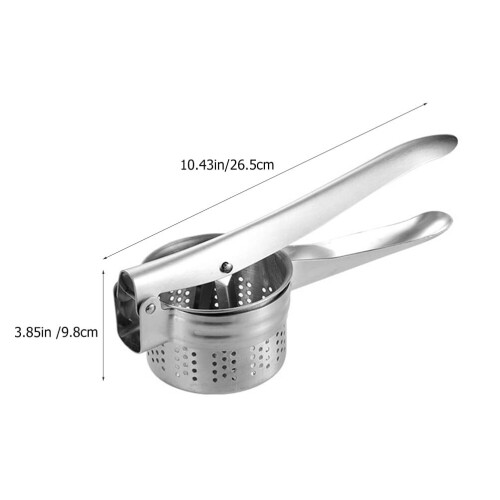 Simple Fruit Juicer Orange Squeezer Hand Press Cold Stainless Silver 1
