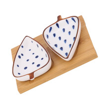 Plat de service de rangement en céramique avec base – 17,5 cm
