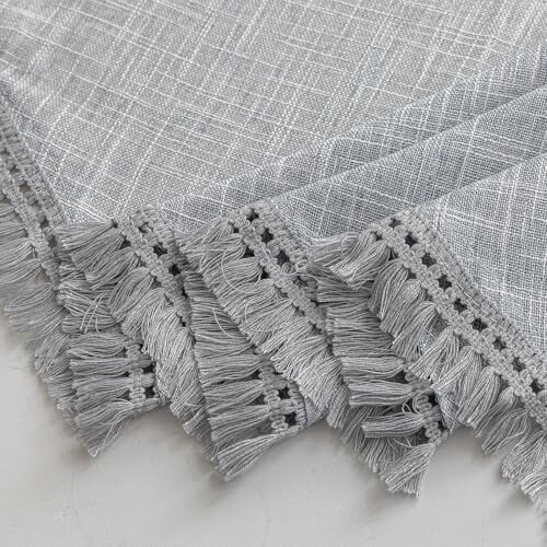 Hørblanding Swag-kappe 132 x 43 cm grå 2