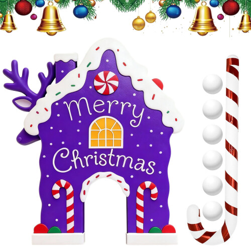 Gingerbread House Mini Golf Set with 6 Balls 2